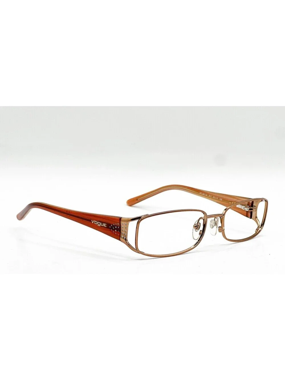 Vogue VO 3671-B 813 Orange Rectangle Authentic Eyeglass Frames 53-17
